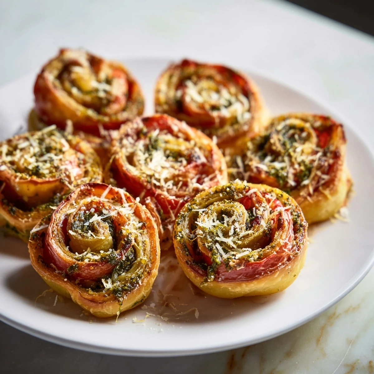 Savory sun-dried tomato palmiers