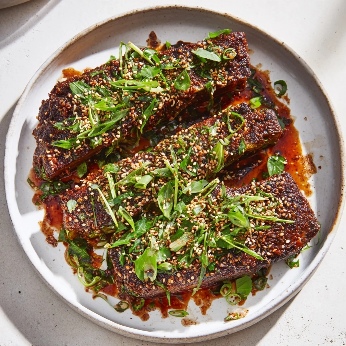 Close-up of radiant Crispy Honey-Soy Glazed Brussels Sprouts, boasting glistening honey glaze and crispy edges for dinner.