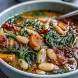 Tuscan White Bean Spinach Soup
