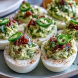 Guacamole Stuffed Deviled Eggs