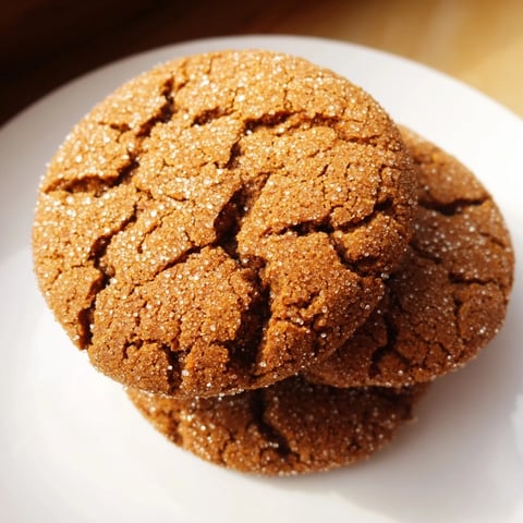 Warm, freshly baked soft-baked ginger and molasses cookies, a delightful, chewy treat perfect for dessert.