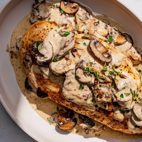 Skillet Seared Chicken Mushroom