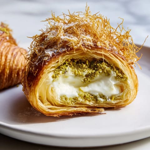 Pistachio Cream Croissants