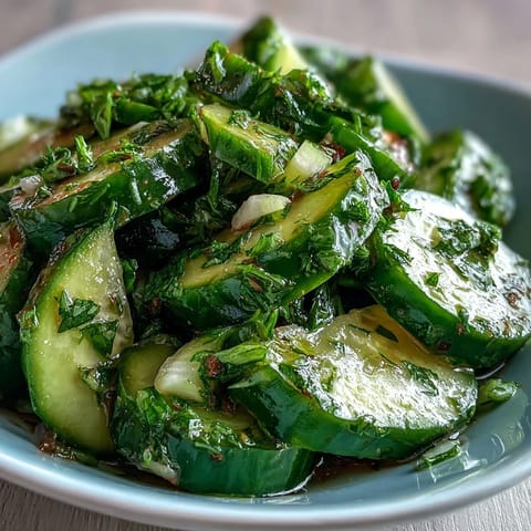 Crisp cucumber and radish salad with dill vinaigrette, a refreshing spring side bursting with garden-fresh crunch and bright, herbaceous flavor.  