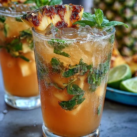 Pineapple Basil Agua Fresca