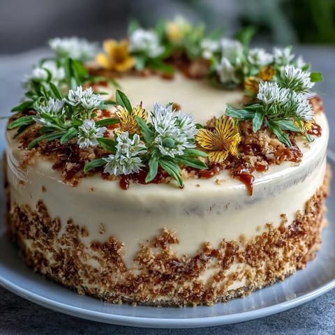 Graduation Cake Floral Gold