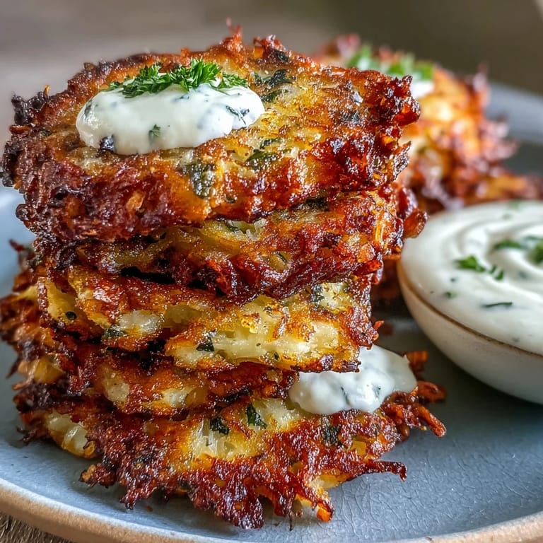 A platter of Cabbage Fritters With Dipping Sauce garnished with parsley, ready to be eaten.
