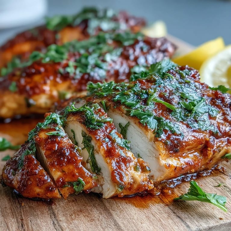 Tender Oven Baked Chicken Breast sliced and served over a crisp garden salad for dinner.