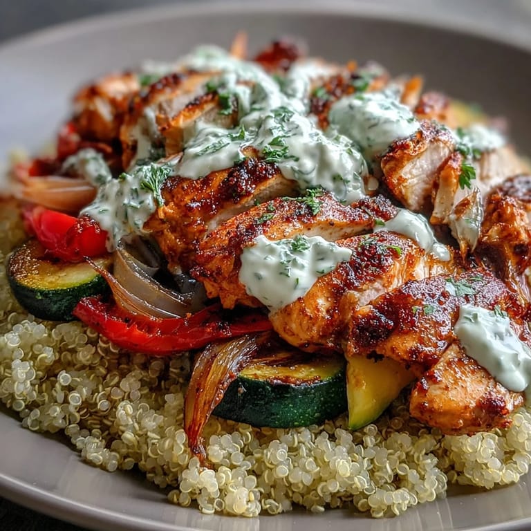 A dollop of Greek yogurt and a drizzle of rose harissa add creamy heat to this wholesome gluten-free main dish.