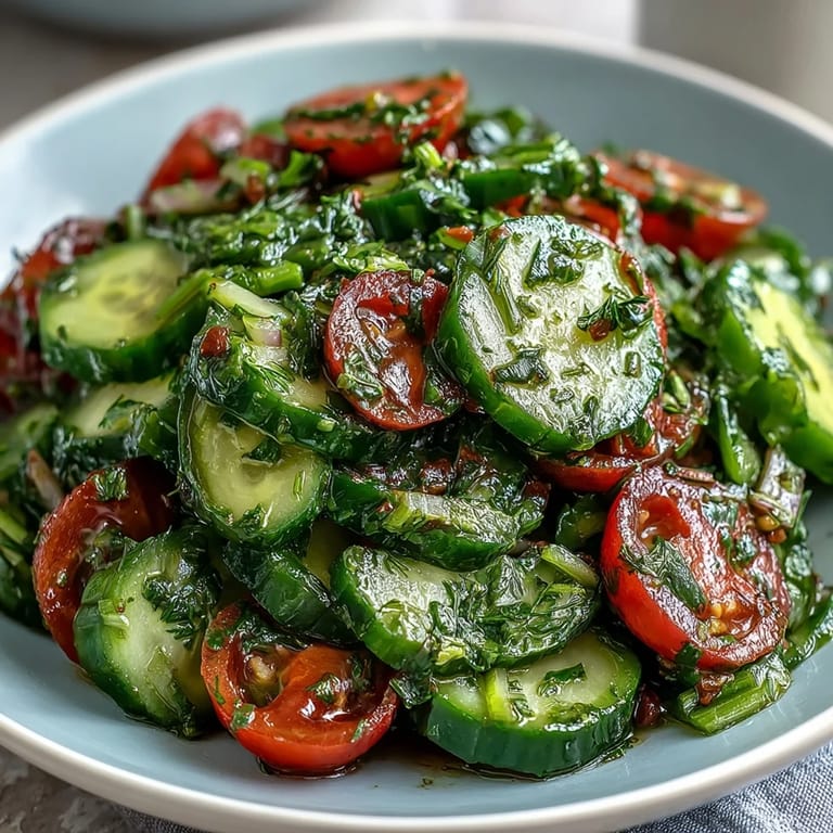 Colorful cucumber radish salad tossed in tangy dill vinaigrette, perfect for picnics, potlucks, or a light vegetarian lunch.  