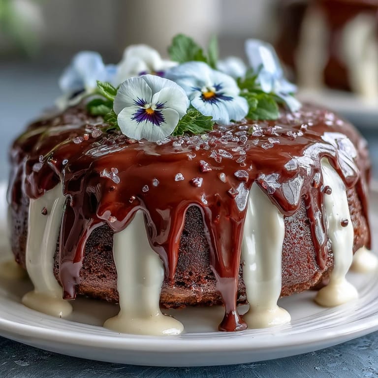 Spring Floral Drip Cake with Lemon Frosting: Delicate edible blooms crown this elegant cake, finished with a smooth lemon buttercream and pastel drip.