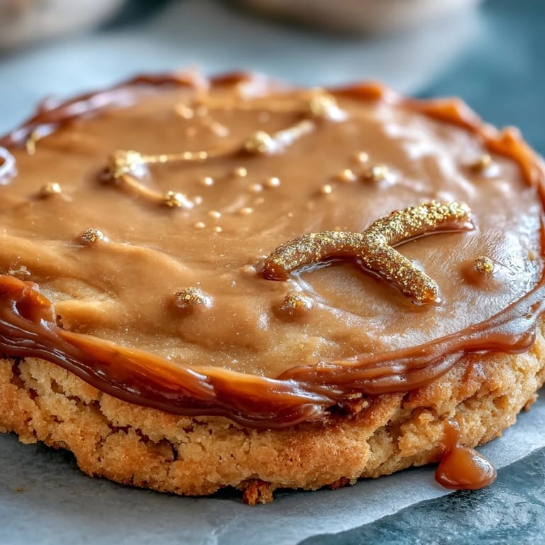 Decadent sugar cookies shaped as zodiac symbols, adorned with shimmering gold royal icing and perfect for Taurus-themed celebrations.
