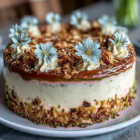 Elegant graduation cake with vanilla sponge layers and silky buttercream, adorned with edible flowers and gold leaf accents.